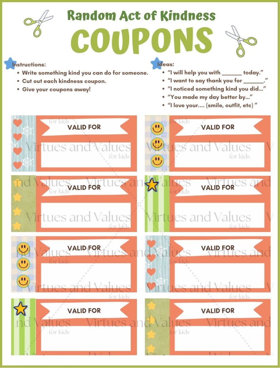 Kindness Resources – Virtues and Values for Kids