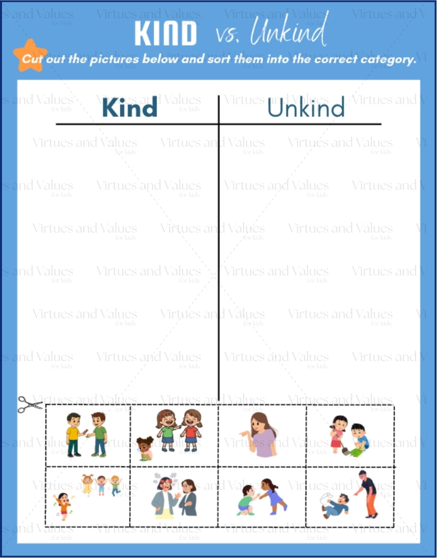 Kindness Resources – Virtues and Values for Kids